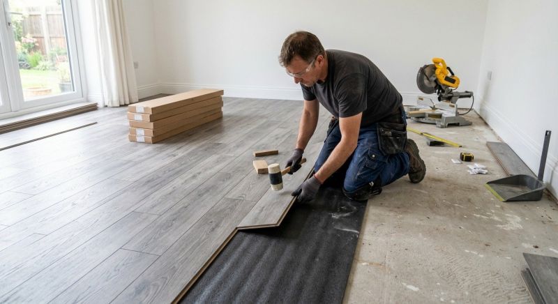 Laminate Floor Replacement in Dedham, MA
