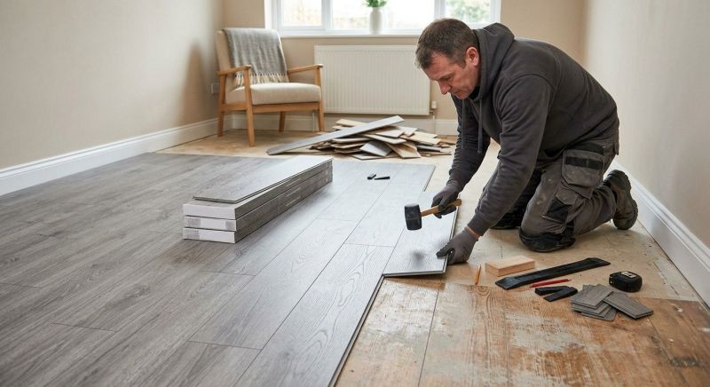 Laminate Floor Replacement in Dracut, MA