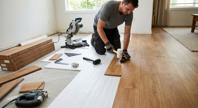 Laminate Floor Replacement in Tewksbury, MA