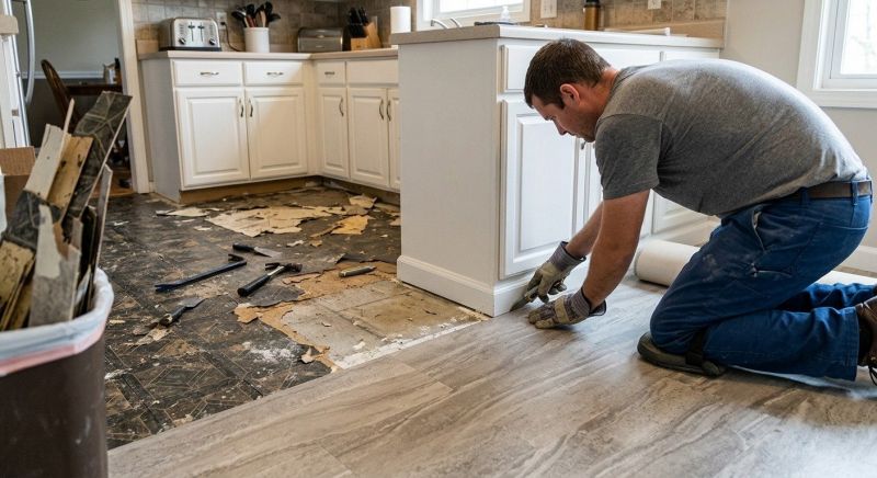 Linoleum Floor Installation in Chelsea, MA