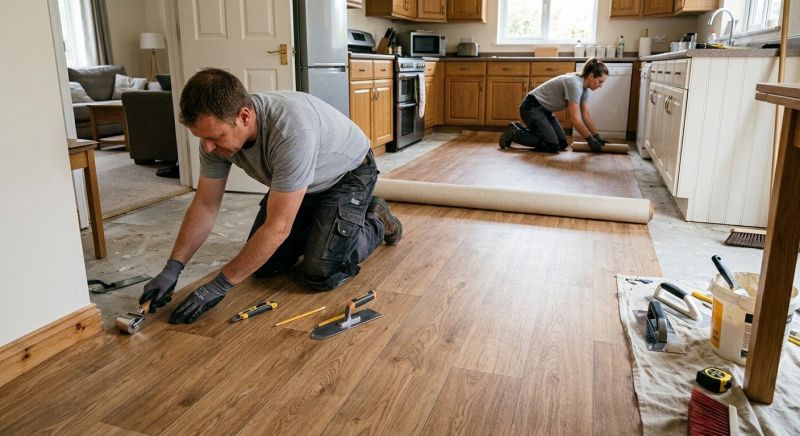 Linoleum Flooring Replacement in Lynn, MA