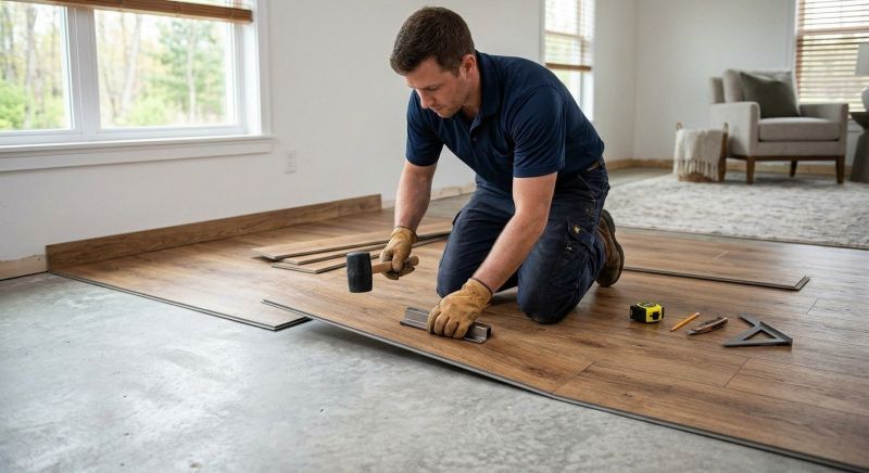 Luxury Vinyl Tile Installation in Saugus, MA