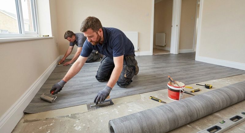 Sheet Linoleum Installation in Boxford, MA