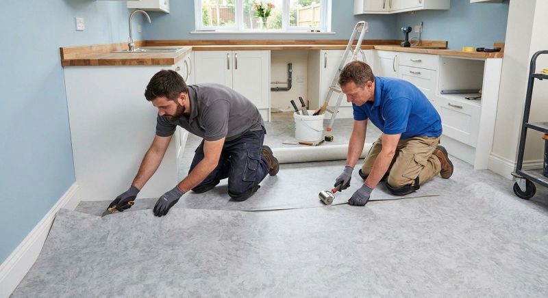 Sheet Linoleum Installation in Lynn, MA