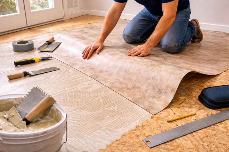 Sheet Vinyl Installation in Canton, MA