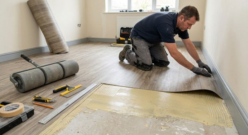 Sheet Vinyl Installation in Jamaica Plain, MA