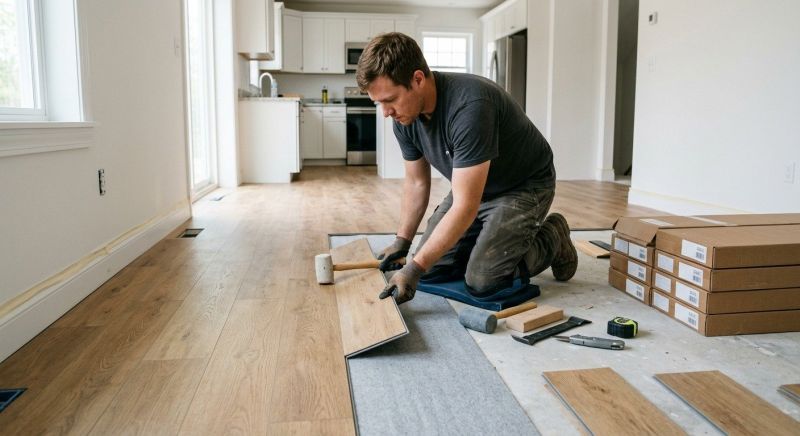 Vinyl Plank Floor Installation in Lynn, MA